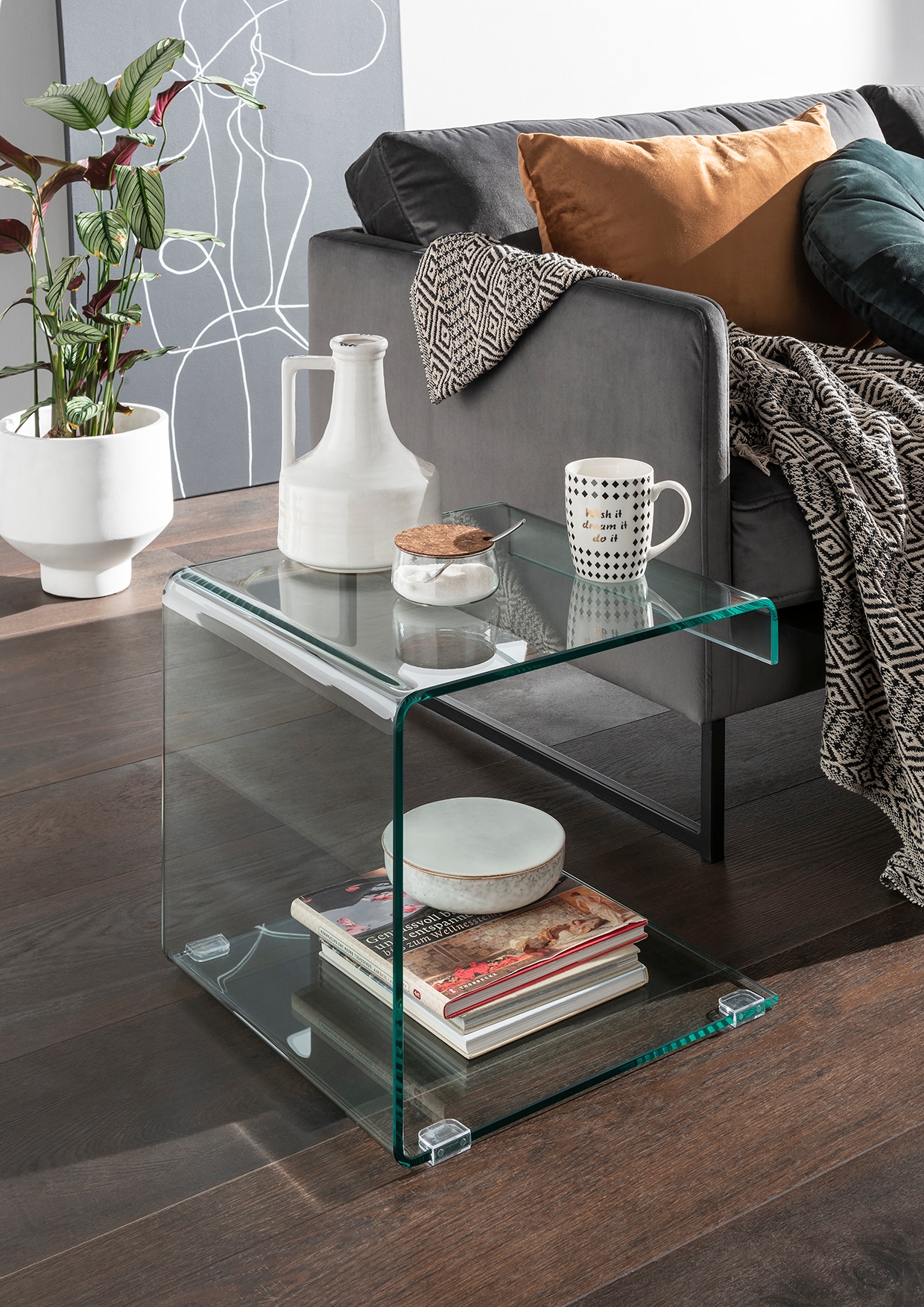 Paroli Beistelltisch Sicherheitsglas ESG