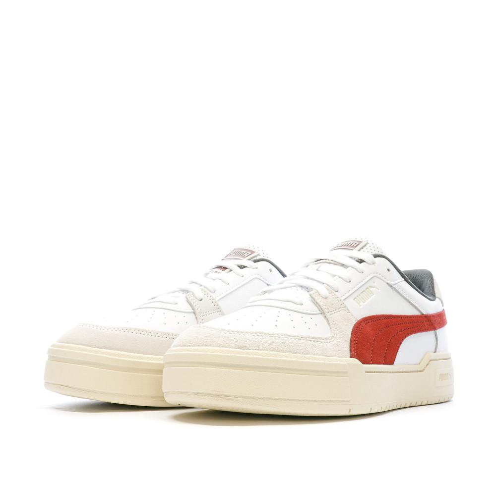 Puma Baskets Blanches/Orange Homme Puma League