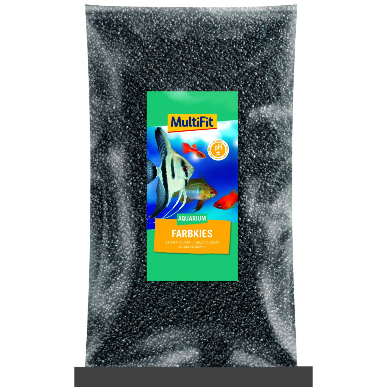 MultiFit Farbkies 2-3mm 5Kg schwarz