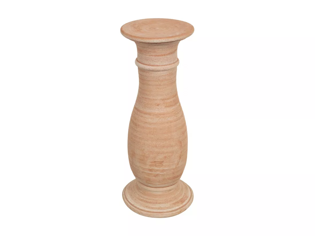 BISCOTTINI Vase - Finition terre cuite - Extérieur - Jardin - Présentoir - Décoratif - Porte-plante - Porte-fleurs - Salon - Salle à manger - Chambre - Cuisine - 32x80 cm