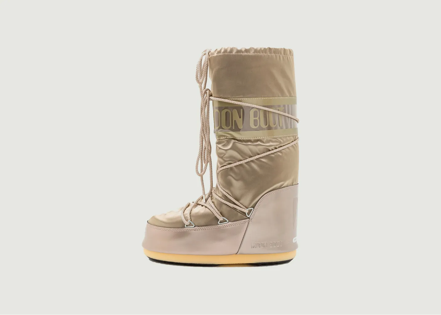 Bottes Icon Glance Silver en satin Moon boot