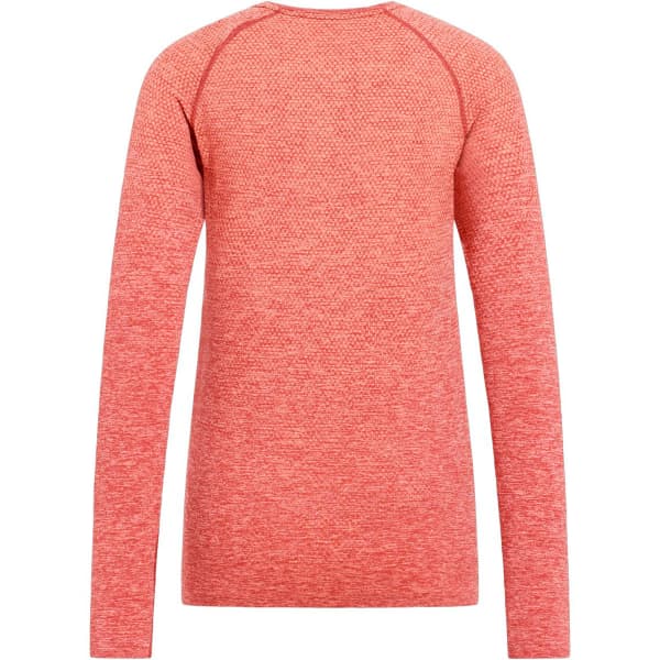 T-shirt running ODLO TS CREW NECK L/S ESSENTIAL SEAMLESS W CINNABAR MELANGE