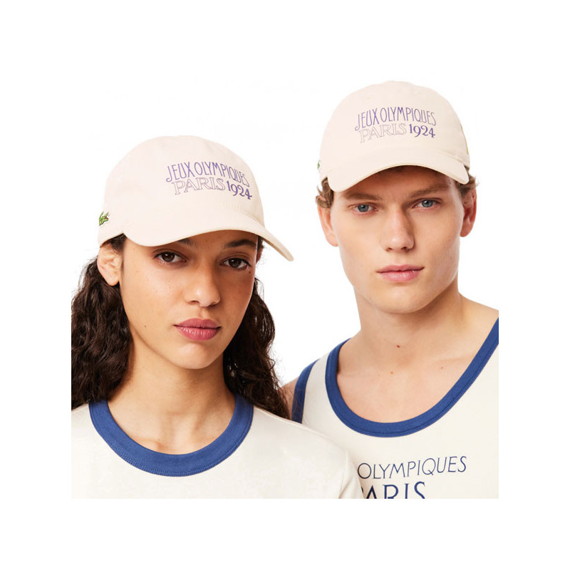 Casquette Lacoste JO Paris 1924 beige