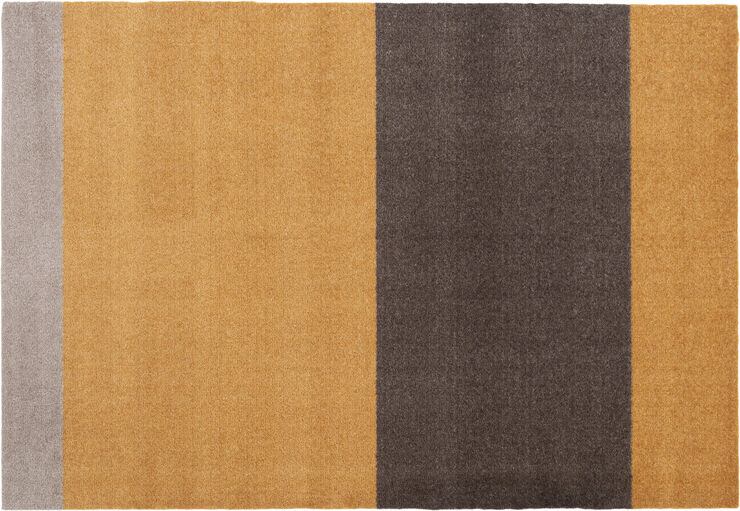 Tica Copenhagen Løber, 130x90 cm, stripes-horizon dijon/brun/sand Dijon/sand/brun
