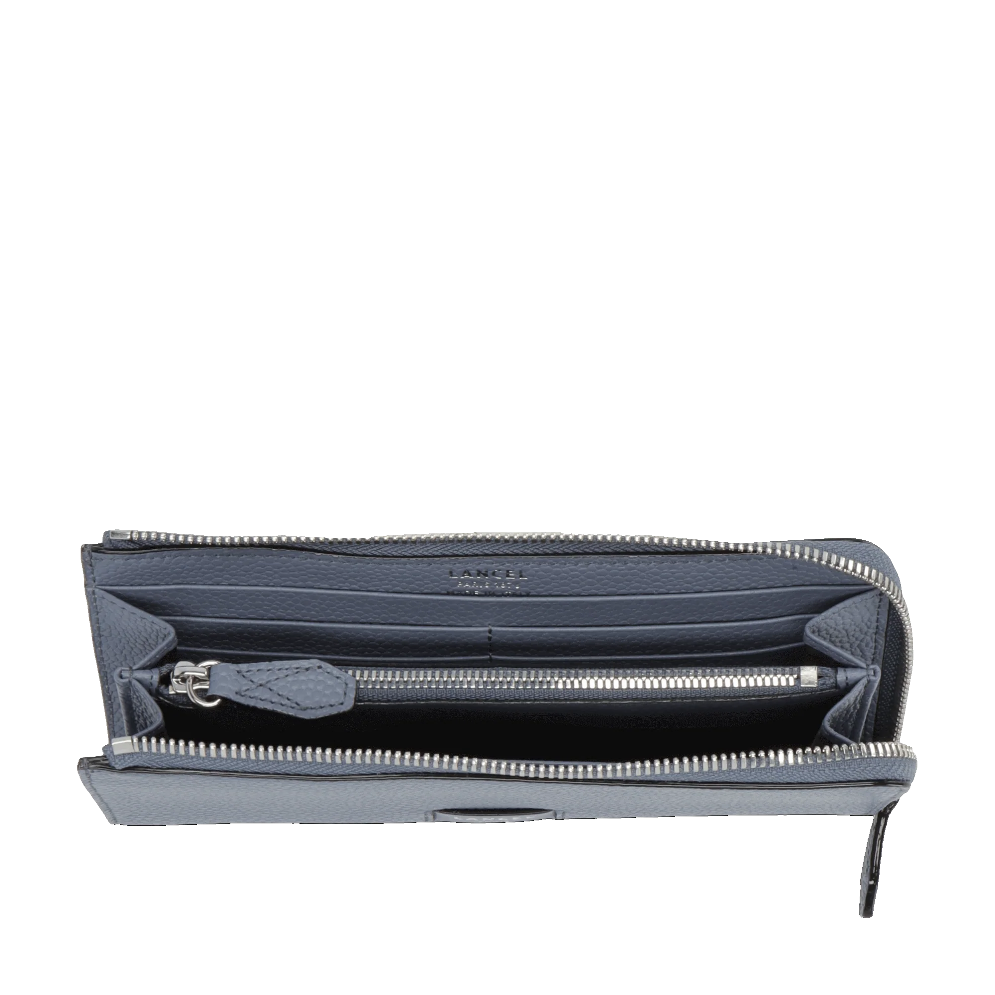 Portefeuille slim zippé Ninon de Lancel-Ciment