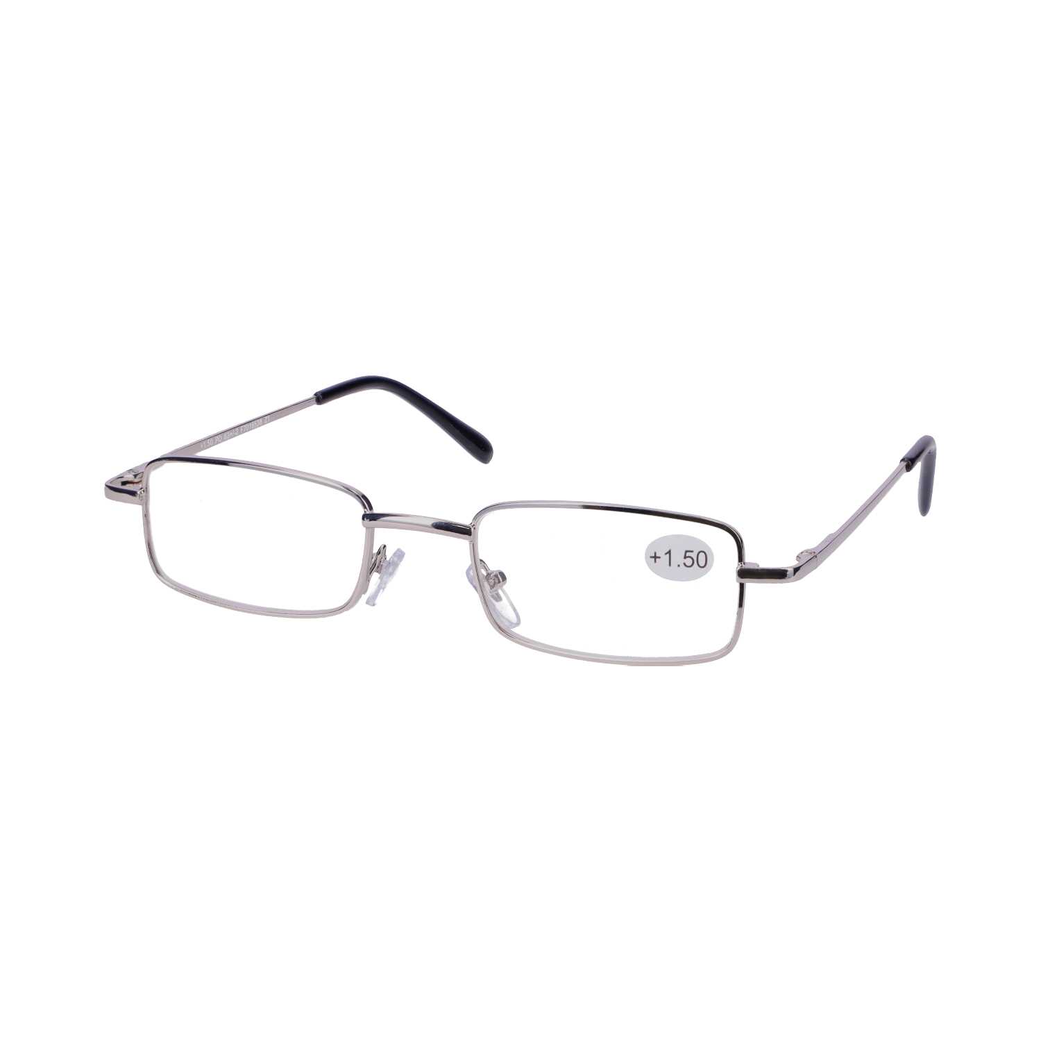 Star Optic Lesehilfe MD6 aus Metall +1,5 Dioptrien silber glänzend
