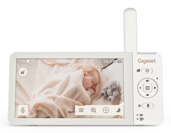 Gigaset BABY 700 Connected, 300 m, 60 min., 50 m, 300 m, Hvid, LCD