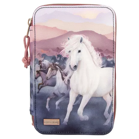 Depesche Miss Melody 3-Fach Federtasche NIGHT HORSES