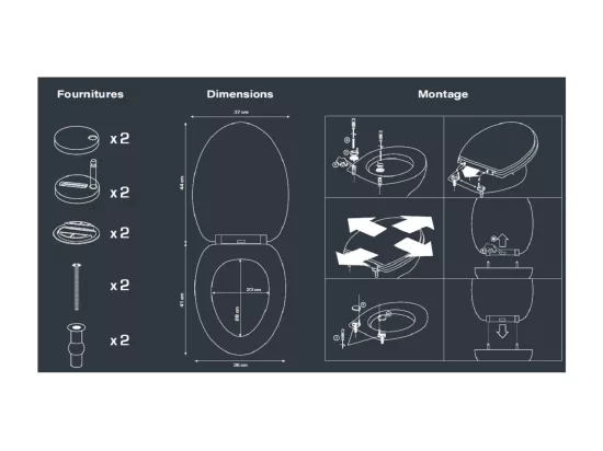 Abattant WC Thermodur Feuillage GARDEN