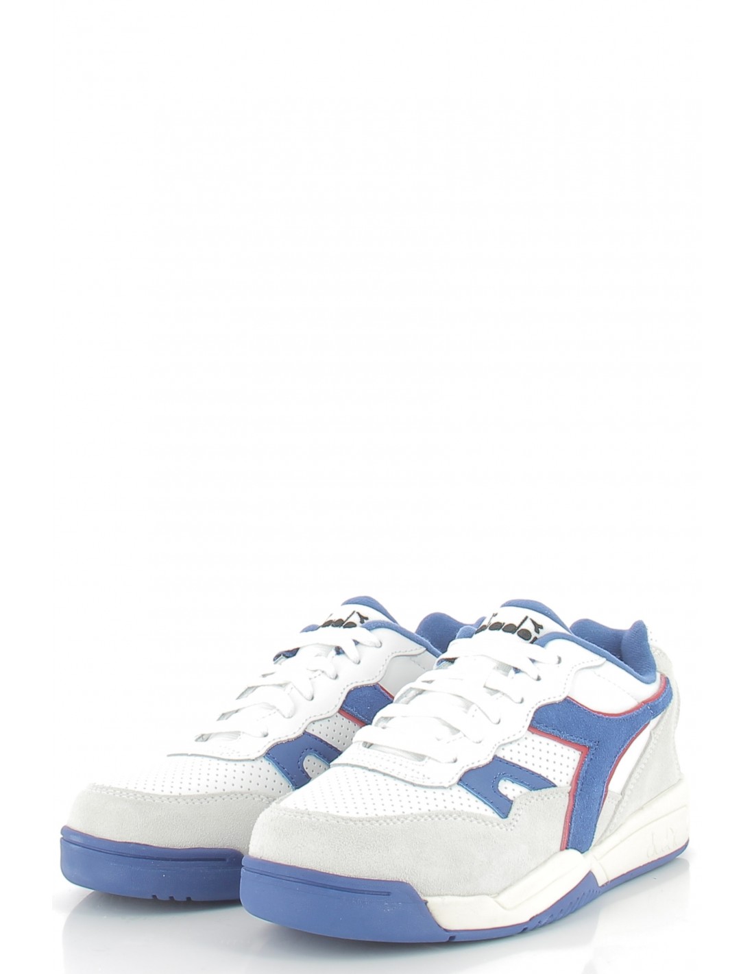 diadora Baskets de ville homme winner sl cuir blanc/bleu/gris