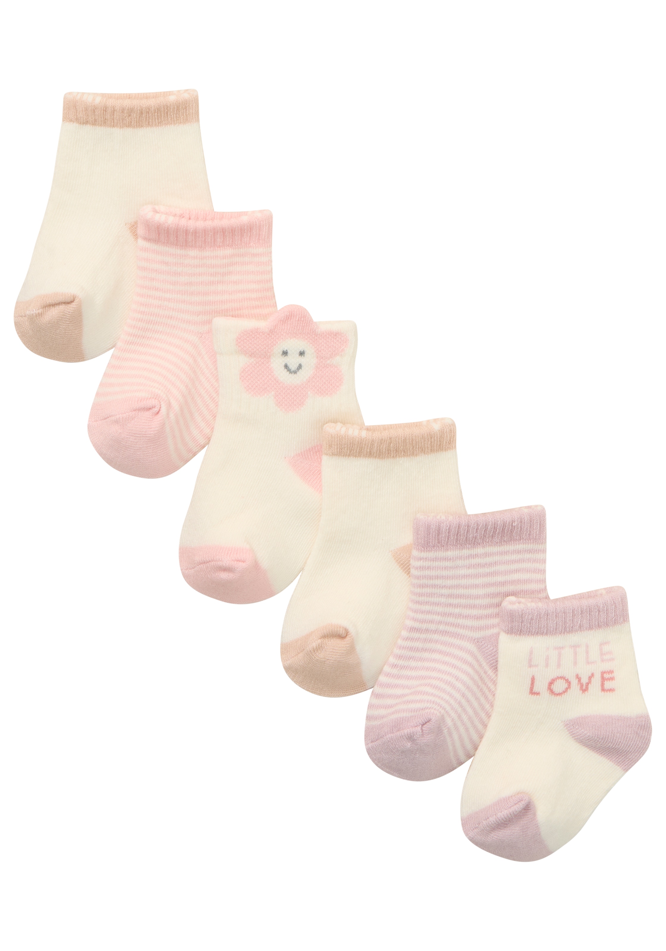 HUGGIES babywear Socken »HGHG 6PK QUARTER SOCK« 6 Paar tlg. in unterschiedlichen Designs
