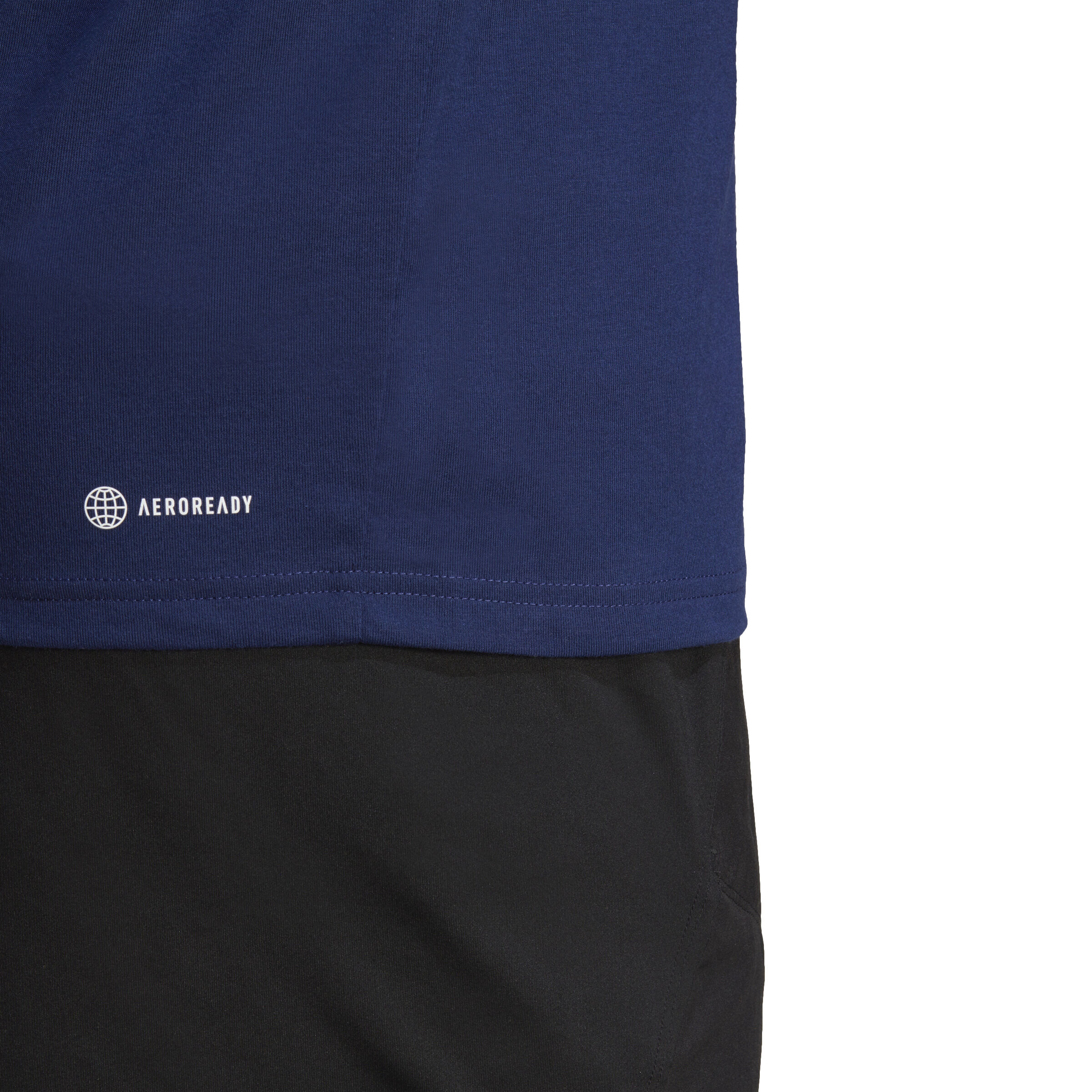 adidas Training Essential Feel Ready Logo T-shirt Hommes - Bleu Foncé , Blanc