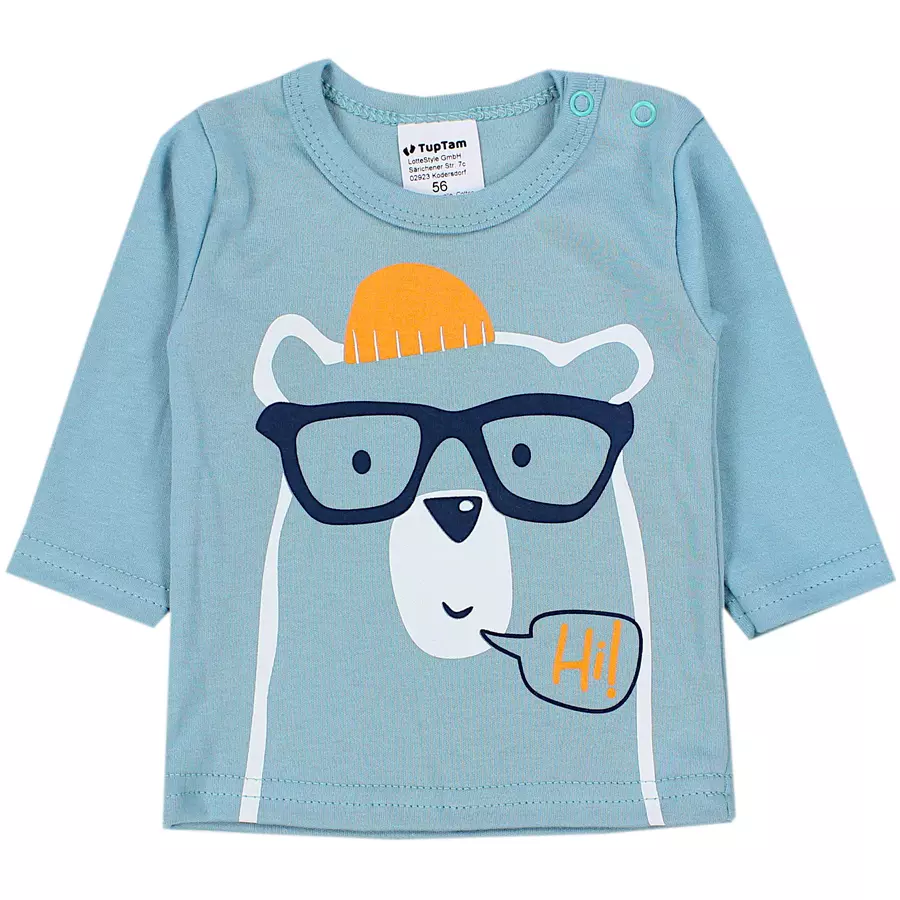 TupTam Baby Jungen Langarmshirt 5er Set blaugelb