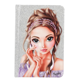 TOPModel notitieboek met potlood GLITTER QUEEN