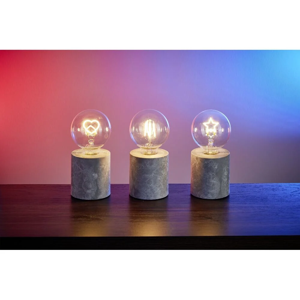 Ampoule déco LED sur socle coeur