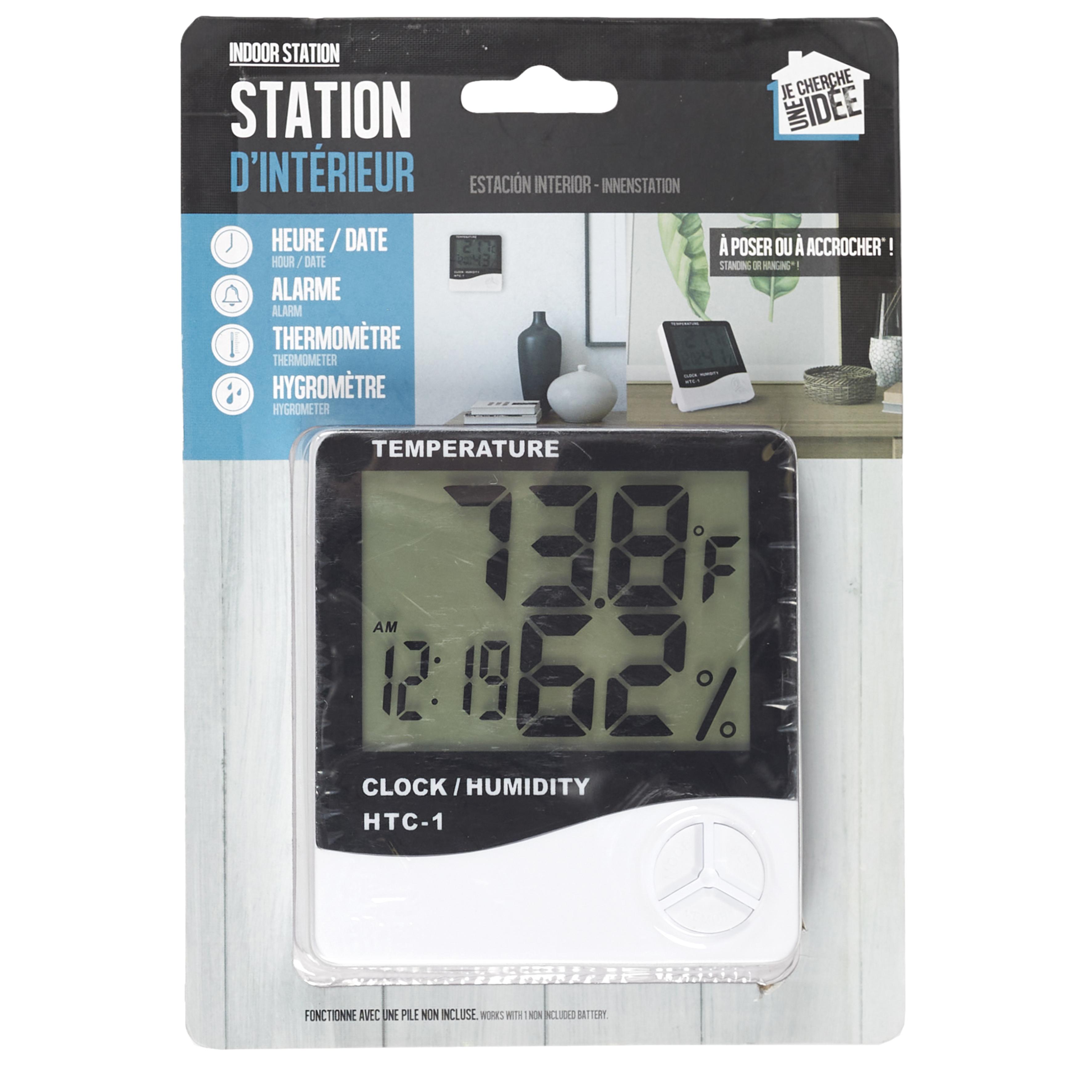 STATION THERMOMETRE ET HYGROMETRE INTERIEUR