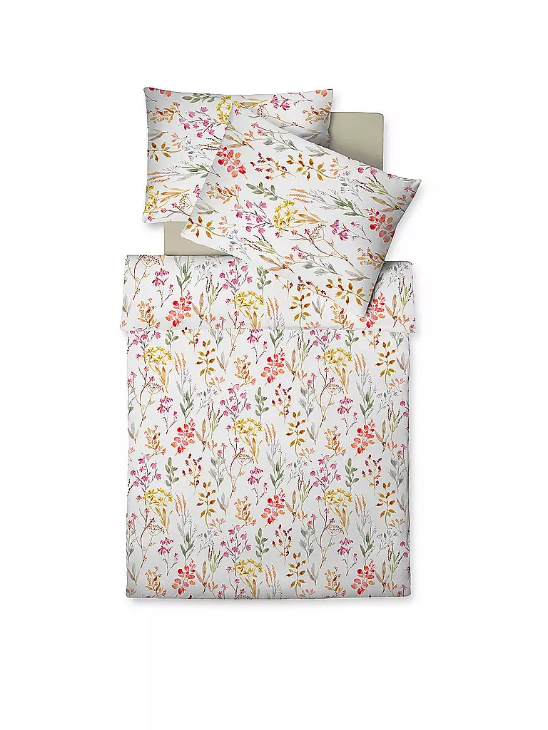 FLEURESSE Tencel Bettwäsche LUXURY 70x90cm / 140x200cm Malve weiss