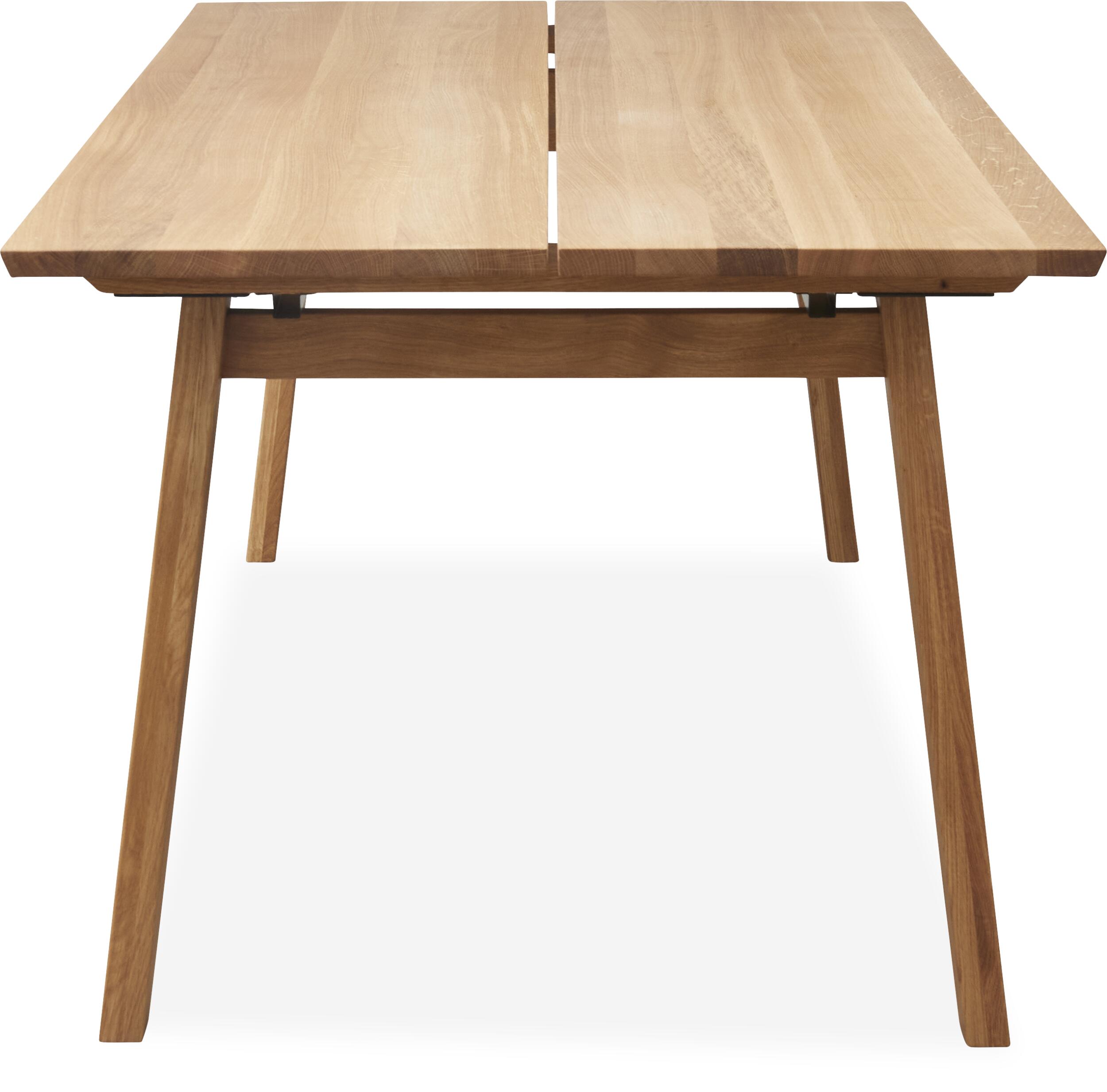 Real Spisebord 200 x 95 x 75 cm, plade   ben i lyst træ