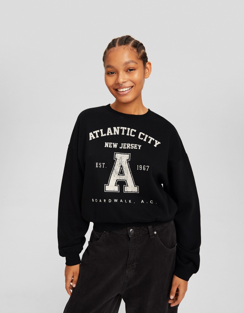 Moletom com estampa de Atlantic City
