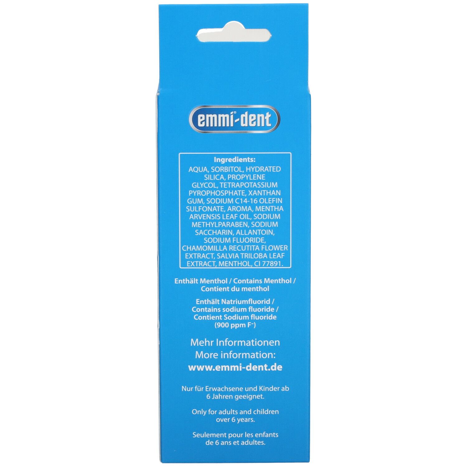 Emmi-dent Ultraschall-Zahncreme fresh (starker Minzgeschmack)