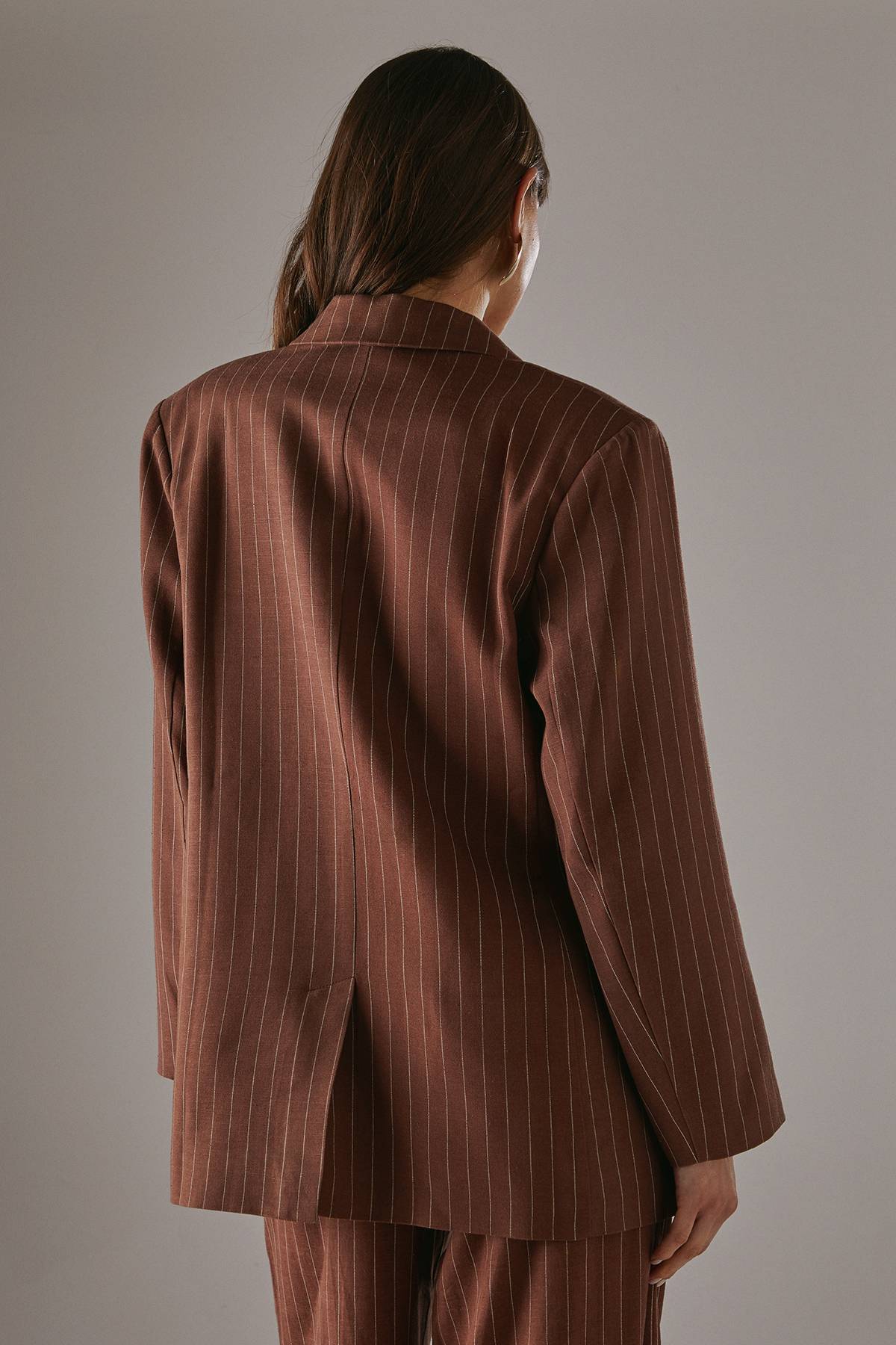 Warehouse Blazer Rayé Aspect Lin