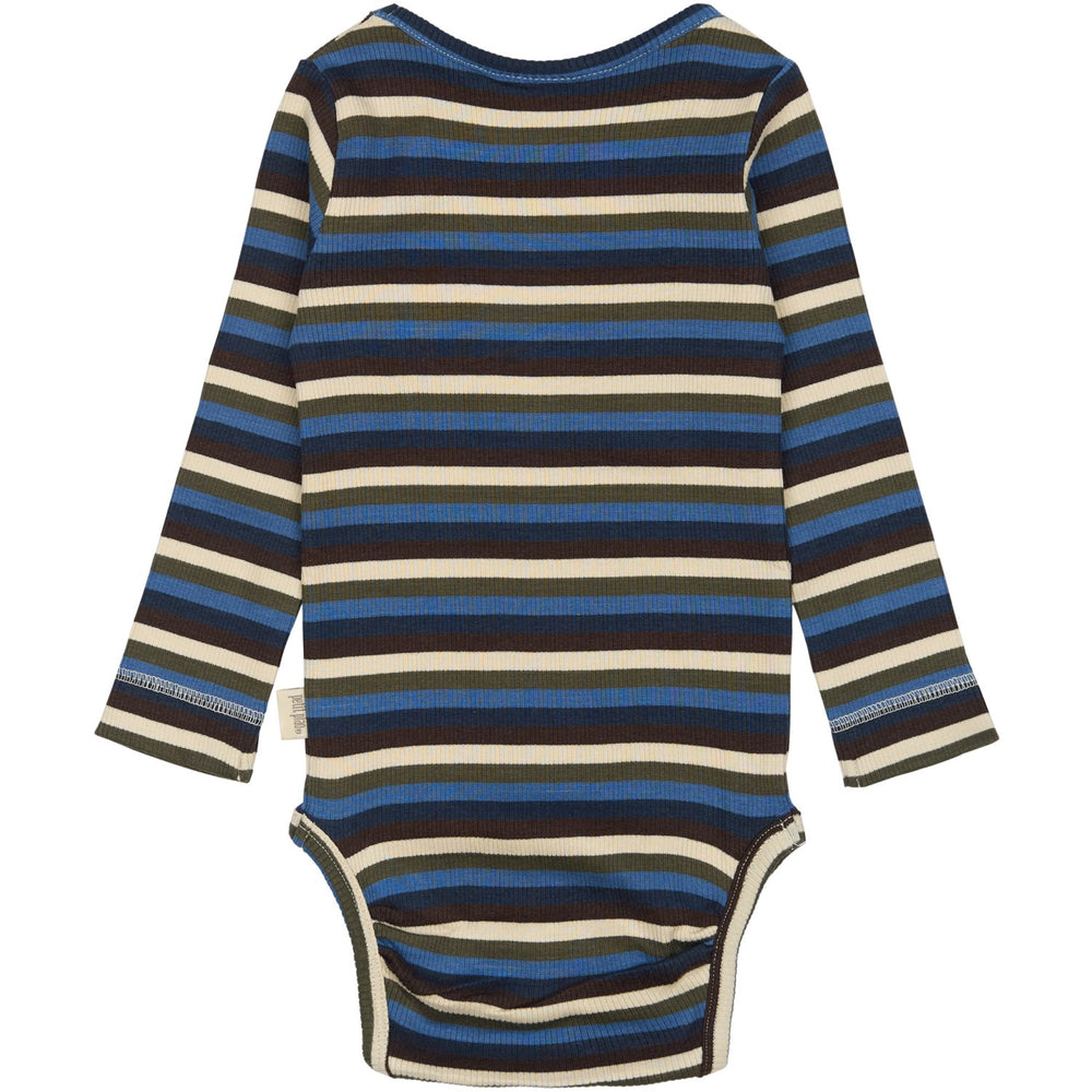 Køb Petit Piao True Navy Multistripe Body L/S Modal Multi Striped