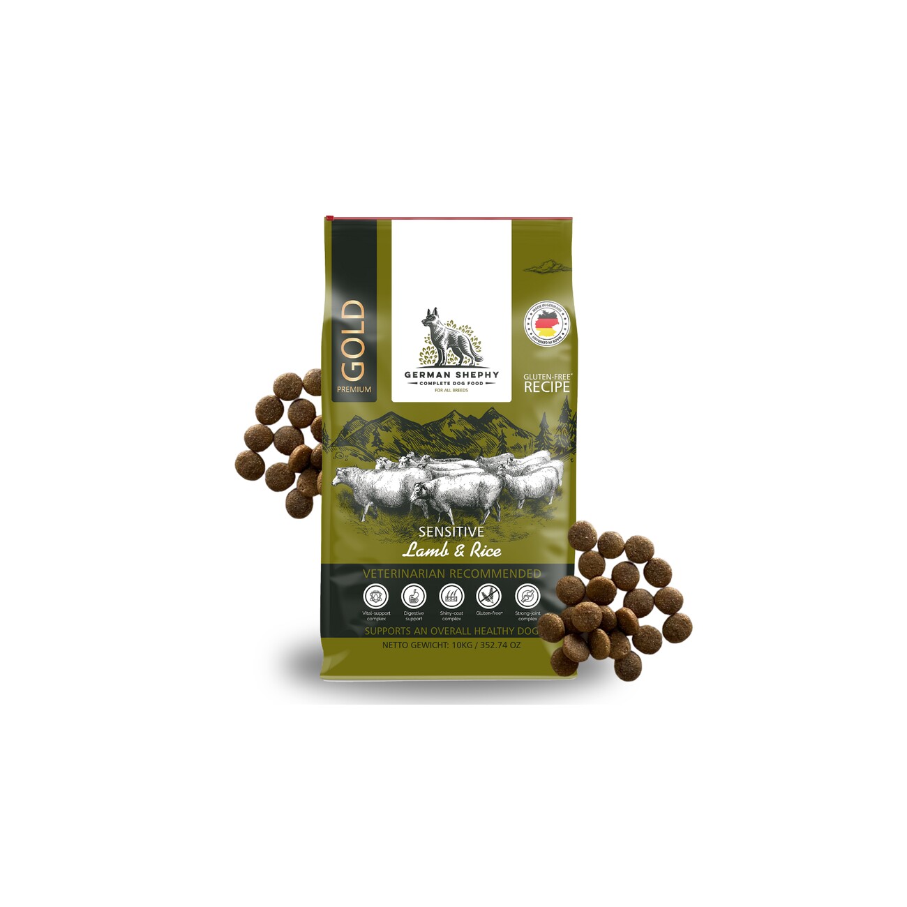 Balloony.pet German Shephy Hundefutter Sensitve Lamm 500 g