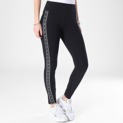 Legging A Bandes Femme 116144 Noir