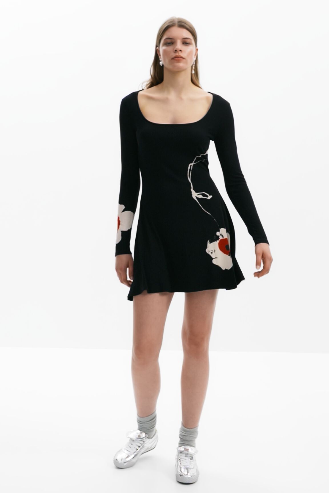 Vestido curto floral
