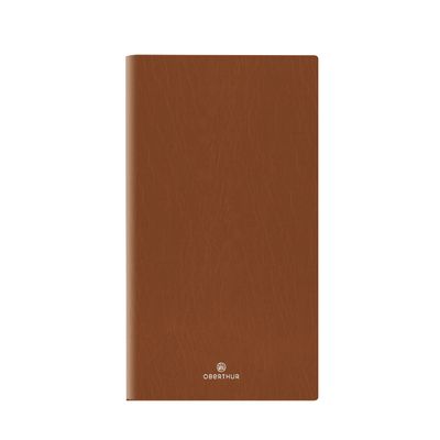 Agenda de poche Odessa - 1 semaine sur 2 pages - 9,5 x 17 cm - marron - Oberthur