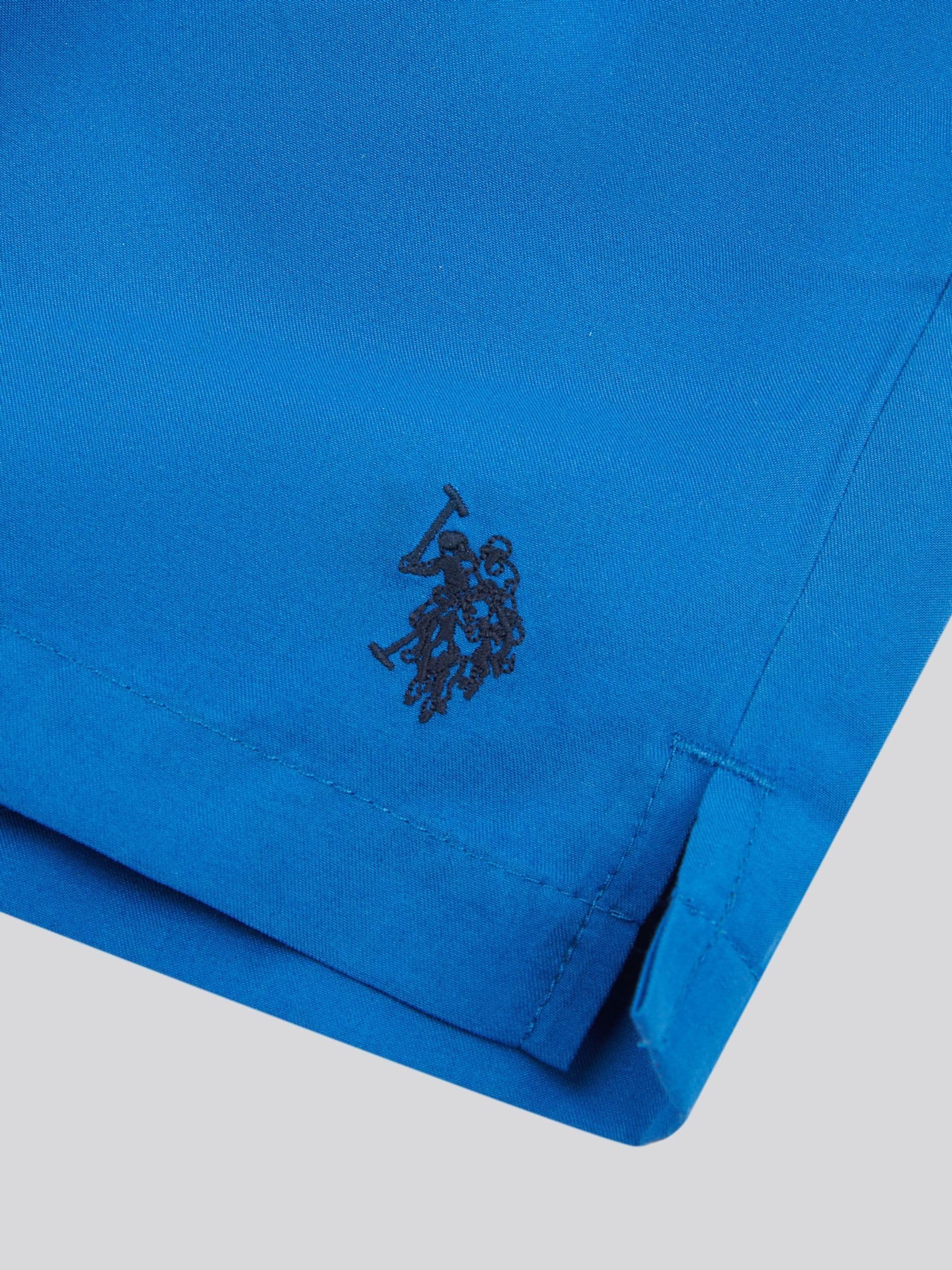 Lichtblauw - U.S. Polo Assn. Boys Cut and Sew Swim Shorts