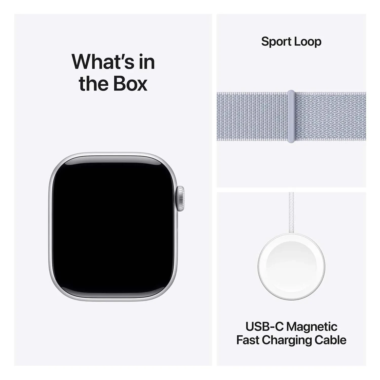 Apple Watch Series 10 GPS 42mm Silver Aluminium Sport Loop MWWD3