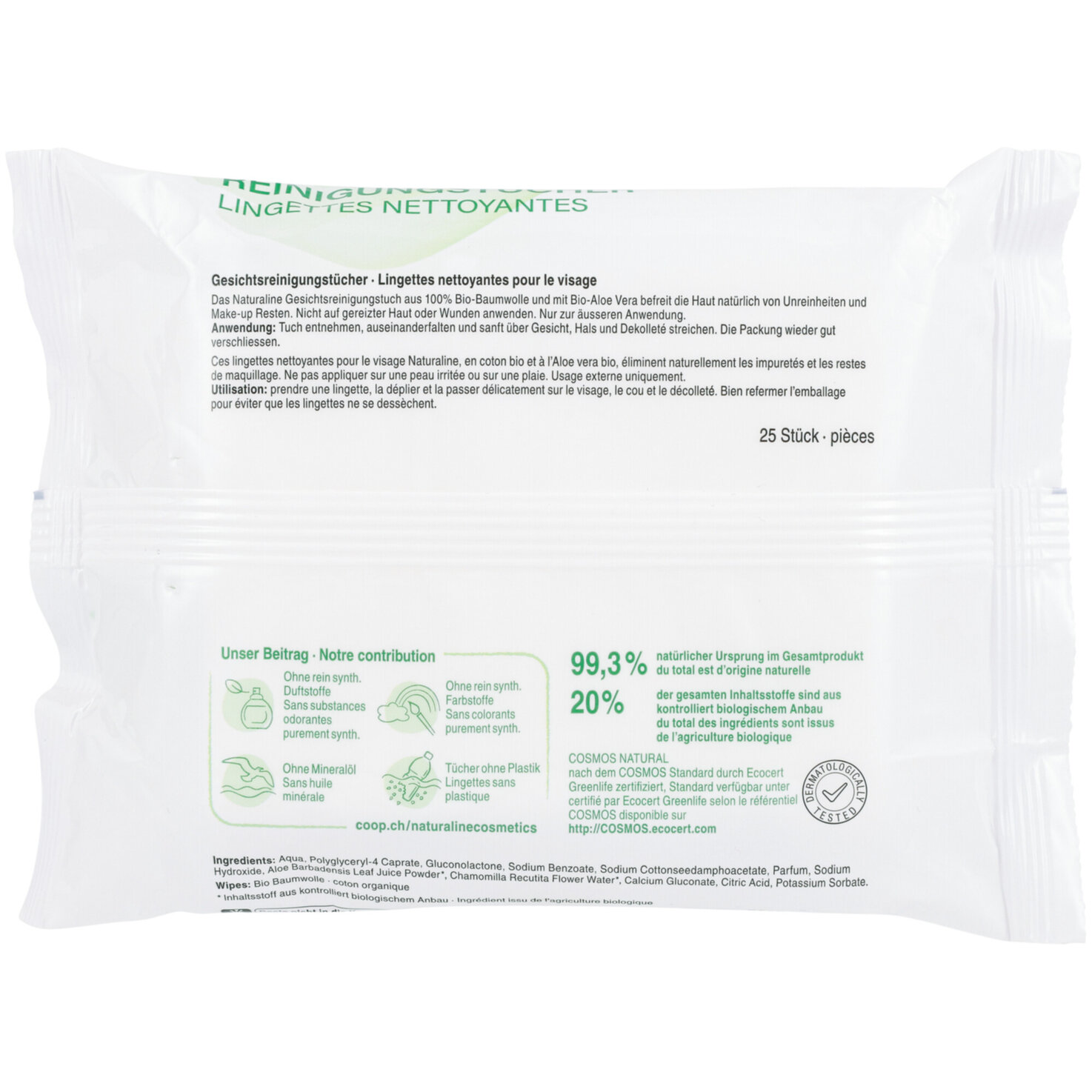 Naturaline Reinigungstücher 25 Stück