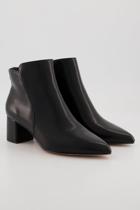 Jana Shoes Stiefeletten, Lederoptik, Zipper, Weite H