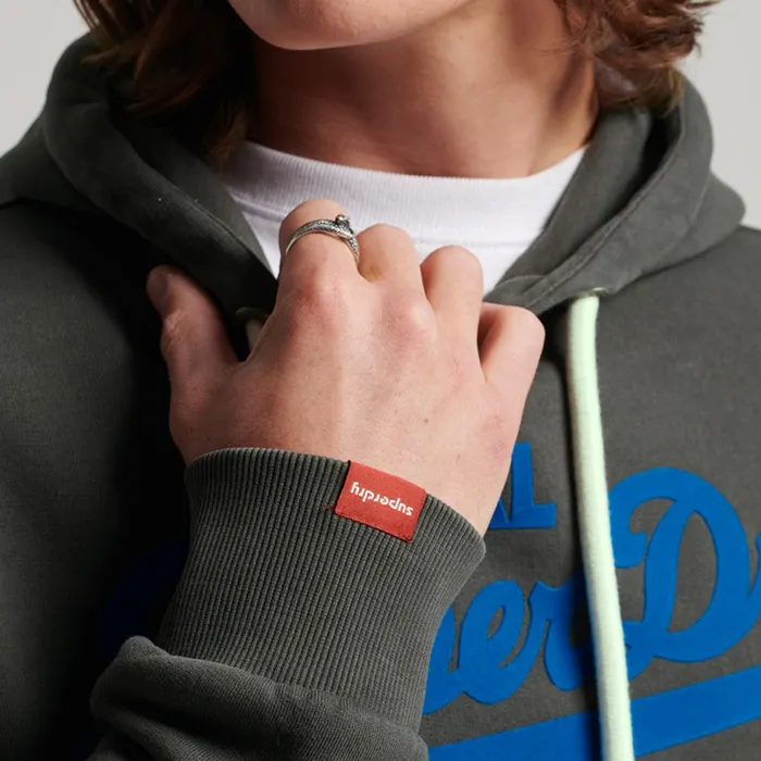 Superdry Vintage Logo Neon Hoodie Heren