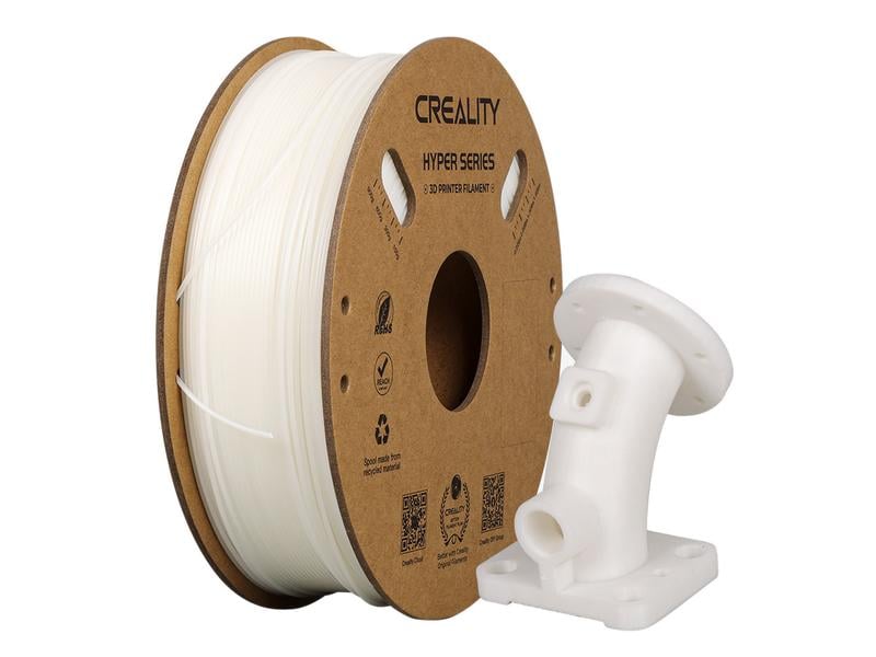Creality Filament ABS Hyper, Weiss 1.75 mm 1 kg Hochwertiges 1.75 mm ABS Hyper Filament für 3D Drucker