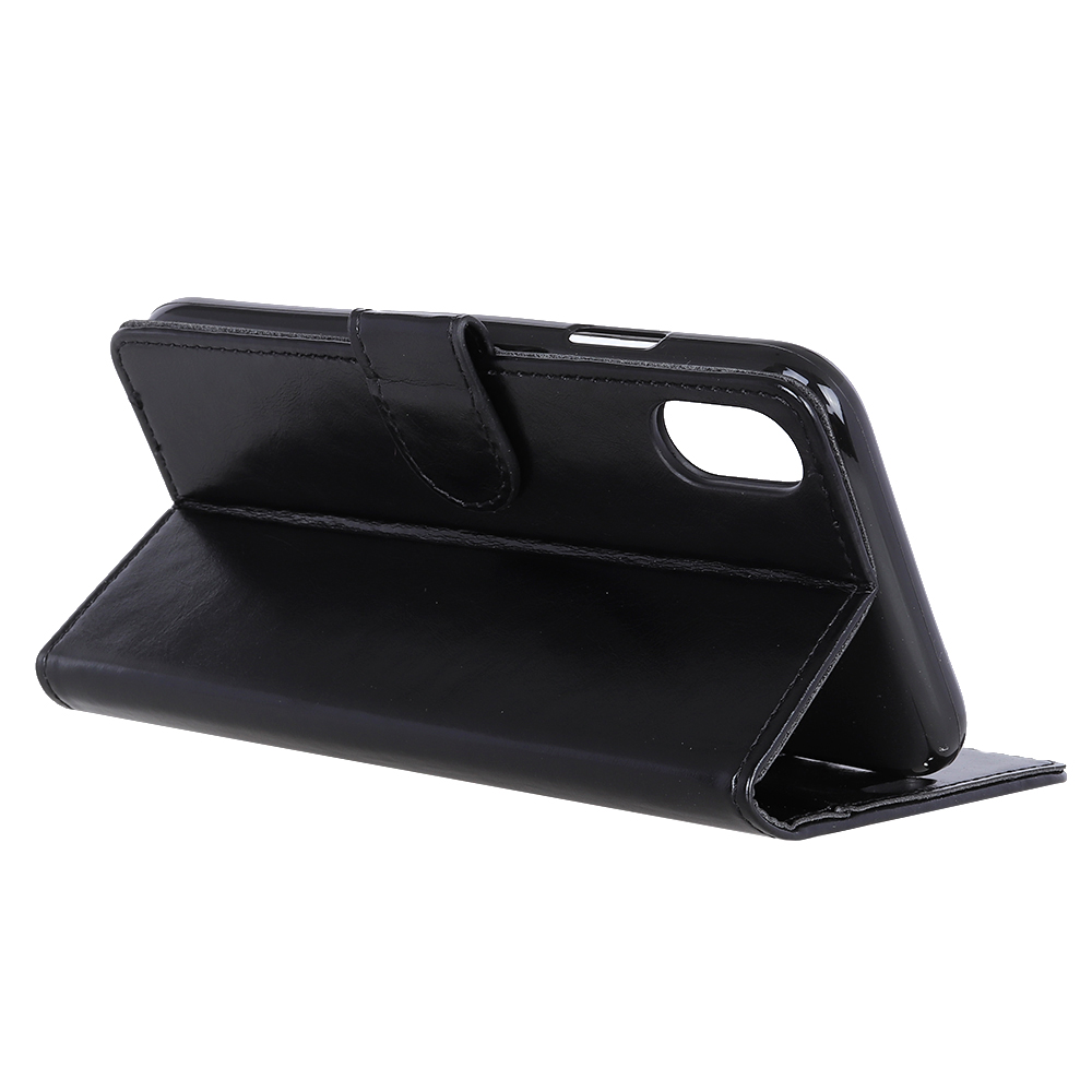 Lederetui für iPhone XR schwarz