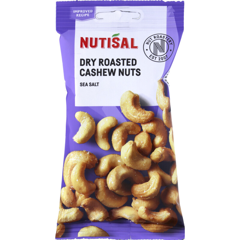 Nutisal Dry roasted cashew nuts sea salt