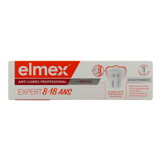 Dentifrice Elmex Anti-Caries Professional Ortho 8-18 ans
