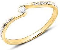 14 karaat gouden Diamanten verlovingsring