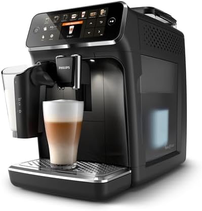 Philips Kaffeevollautomat der Serie 5400 – Espressomaschine für 12 Getränke, schnell reinigendes LatteGo System, intuitives TFT-Display, anpassbare Kaffeeeinstellungen (EP5441/50)