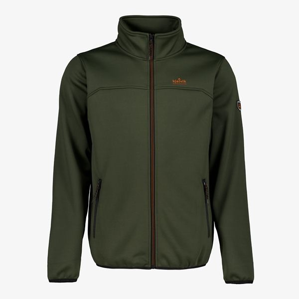 Kjelvik heren polysoft softshell jas groen