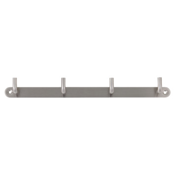 Kapstok 4 haken Moja RVS 310 mm