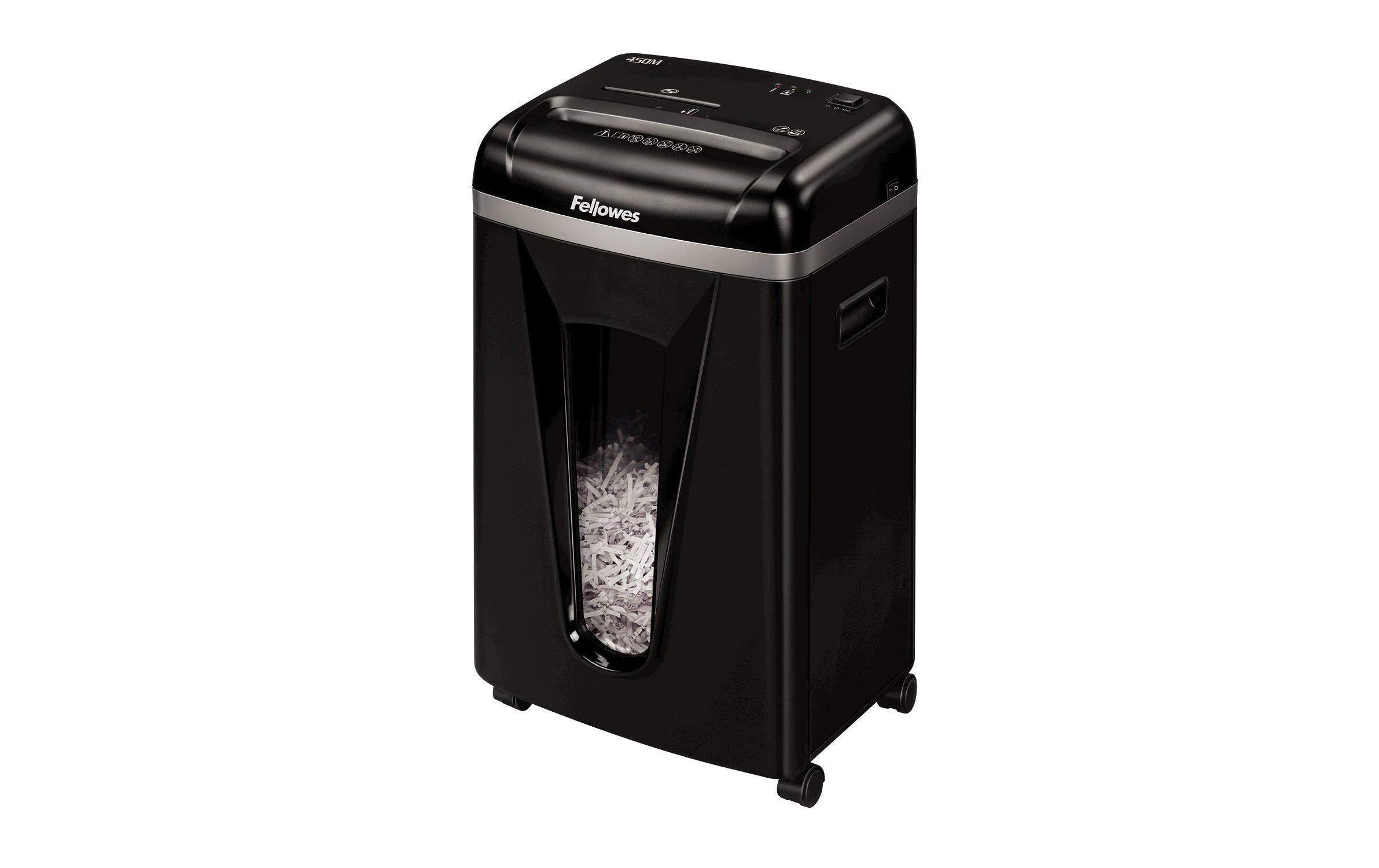 Aktenvernichter 450M P-5, 9 Seiten<br>Leiser Aktenvernichter