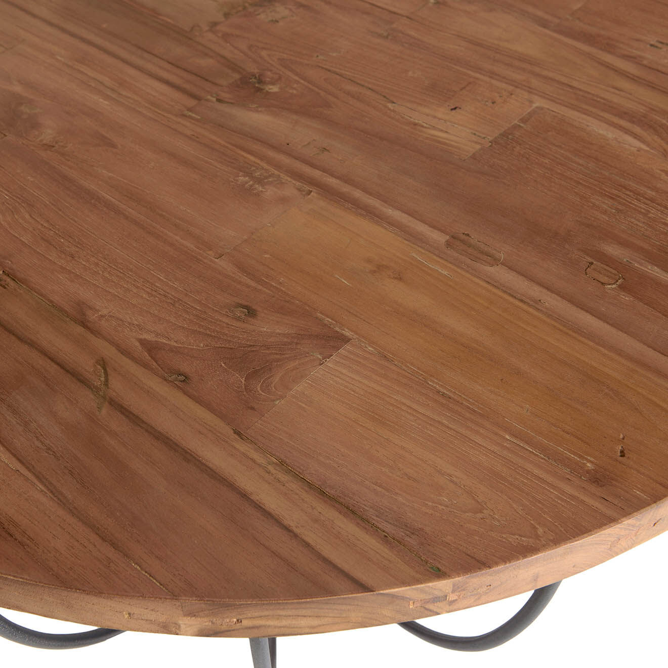 Macabane Table basse Sixtine bois naturel  - D.80xH.35 cm