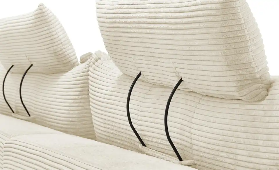 Ecksofa Hella rechts Creme