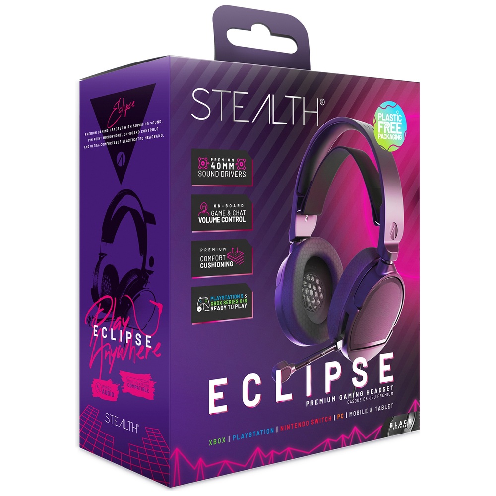 Stealth Eclipse Gaming-Headset für PS4, PS5, Xbox, Switch, PC
