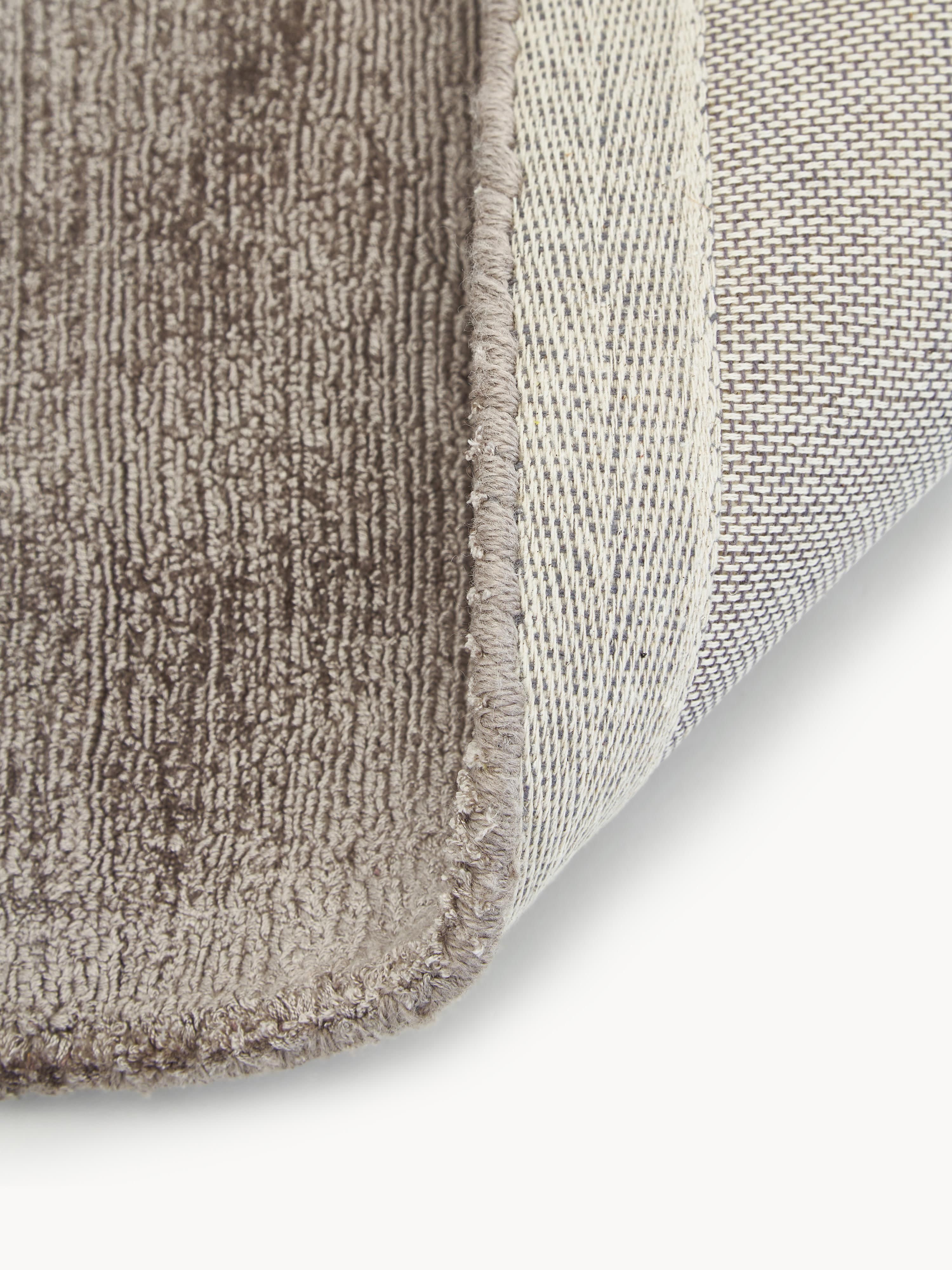 Handgeweven viscose vloerkleed Jane