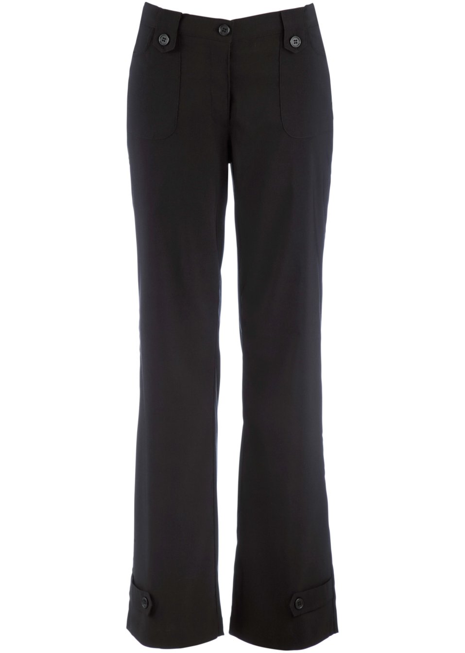 Pantalon extensible en bengaline avec taille réglable, Straight