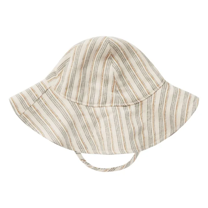 Rylee + Cru Chapeau Rayé Tissé | Blanc cassé